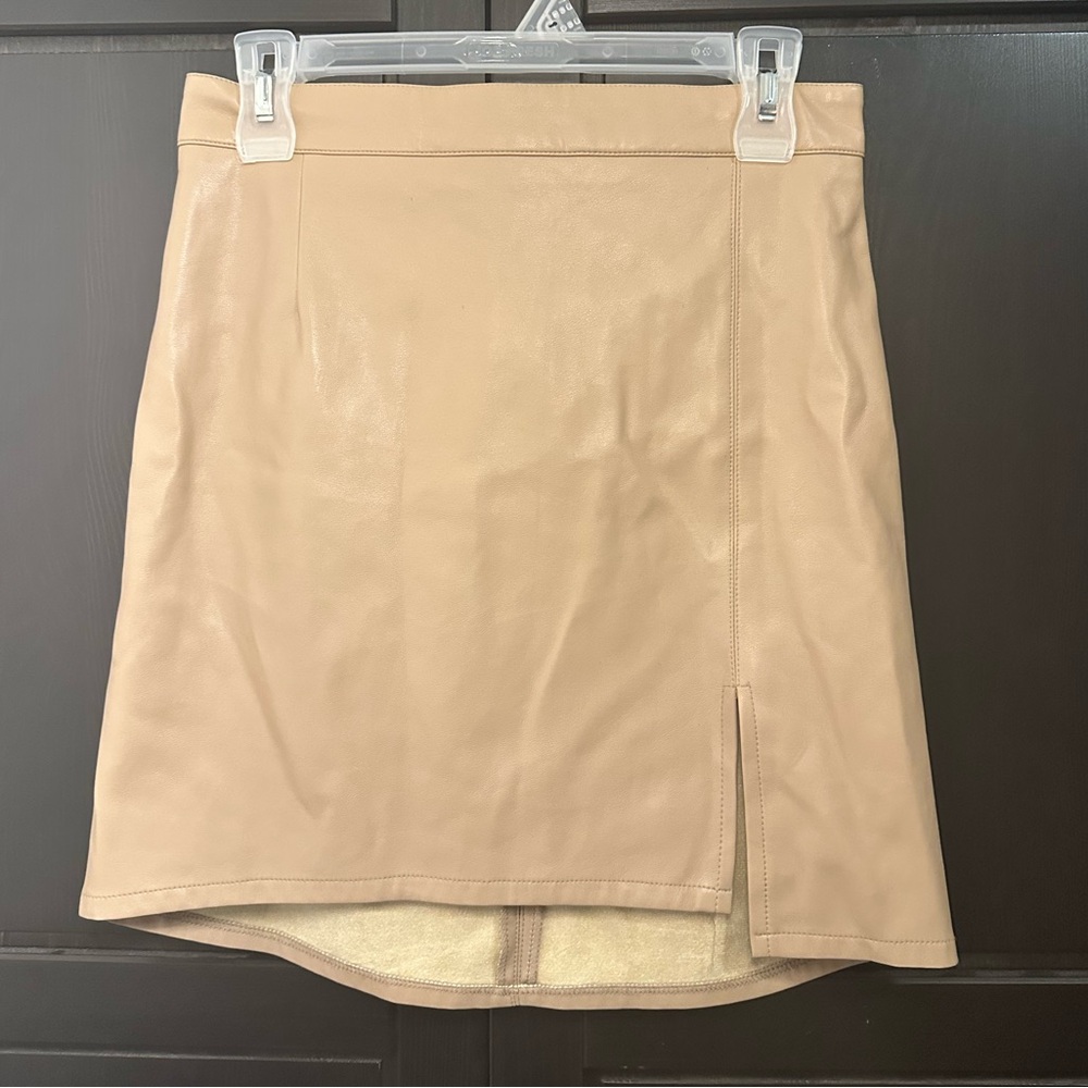 Vintage Tan Mini Skirt